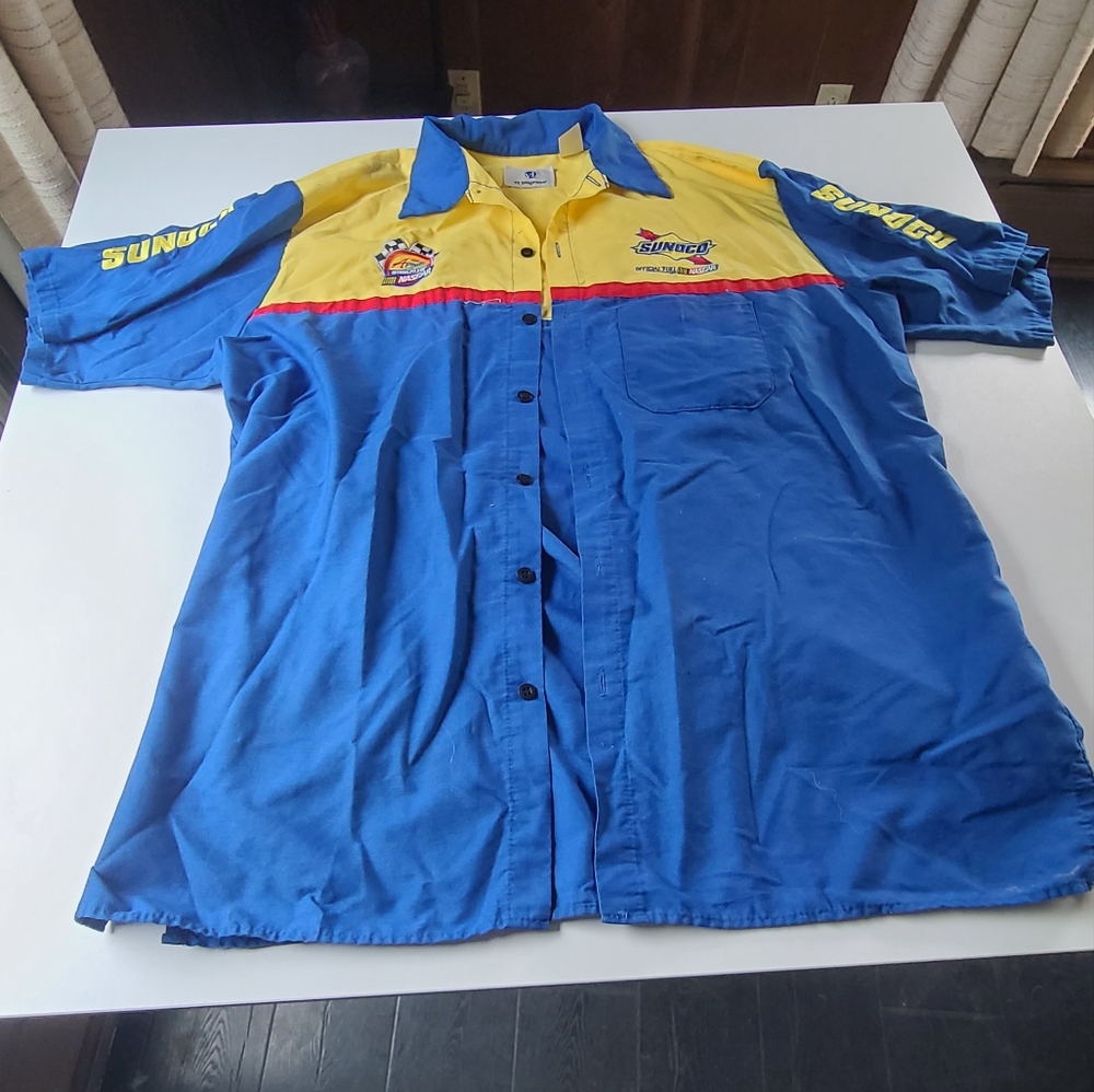 Casual Blue and Yellow Button Down Shirt